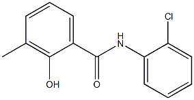 N-(2-chlorophenyl)-2-hydroxy-3-methylbenzamide 化学構造式