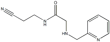N-(2-cyanoethyl)-2-[(pyridin-2-ylmethyl)amino]acetamide|