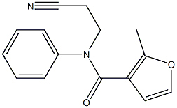 N-(2-cyanoethyl)-2-methyl-N-phenyl-3-furamide Structure