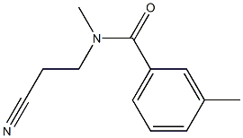 N-(2-cyanoethyl)-N,3-dimethylbenzamide Structure