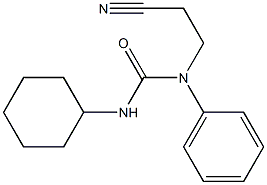 N-(2-cyanoethyl)-N'-cyclohexyl-N-phenylurea Structure