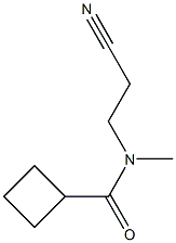 N-(2-cyanoethyl)-N-methylcyclobutanecarboxamide Structure