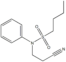 N-(2-cyanoethyl)-N-phenylbutane-1-sulfonamide,,结构式