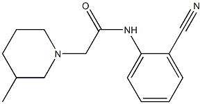 N-(2-cyanophenyl)-2-(3-methylpiperidin-1-yl)acetamide Structure