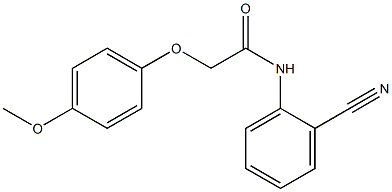 N-(2-cyanophenyl)-2-(4-methoxyphenoxy)acetamide 结构式