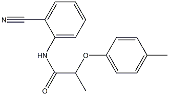 N-(2-cyanophenyl)-2-(4-methylphenoxy)propanamide Struktur