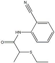 N-(2-cyanophenyl)-2-(ethylsulfanyl)propanamide Structure