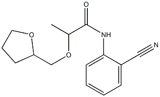 N-(2-cyanophenyl)-2-(oxolan-2-ylmethoxy)propanamide