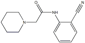 N-(2-cyanophenyl)-2-(piperidin-1-yl)acetamide Structure