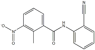 N-(2-cyanophenyl)-2-methyl-3-nitrobenzamide,,结构式