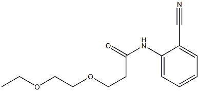 N-(2-cyanophenyl)-3-(2-ethoxyethoxy)propanamide Structure