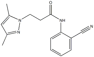  N-(2-cyanophenyl)-3-(3,5-dimethyl-1H-pyrazol-1-yl)propanamide