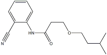 N-(2-cyanophenyl)-3-(3-methylbutoxy)propanamide Structure