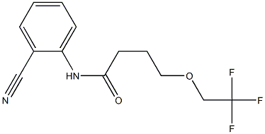 N-(2-cyanophenyl)-4-(2,2,2-trifluoroethoxy)butanamide Structure