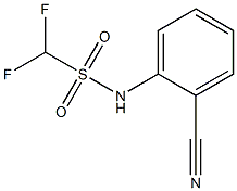 N-(2-cyanophenyl)difluoromethanesulfonamide 结构式