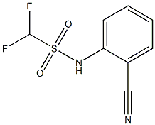 N-(2-cyanophenyl)difluoromethanesulfonamide,,结构式