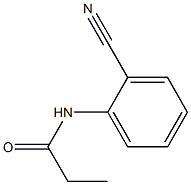 N-(2-cyanophenyl)propanamide,,结构式
