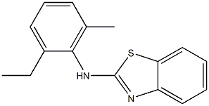 N-(2-ethyl-6-methylphenyl)-1,3-benzothiazol-2-amine Structure