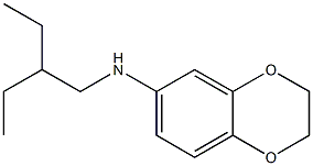 N-(2-ethylbutyl)-2,3-dihydro-1,4-benzodioxin-6-amine,,结构式