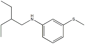 N-(2-ethylbutyl)-3-(methylsulfanyl)aniline 结构式