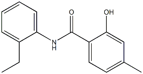 N-(2-ethylphenyl)-2-hydroxy-4-methylbenzamide 化学構造式