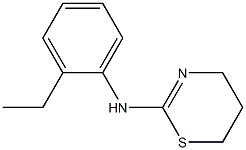N-(2-ethylphenyl)-5,6-dihydro-4H-1,3-thiazin-2-amine 结构式