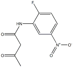 N-(2-fluoro-5-nitrophenyl)-3-oxobutanamide Structure