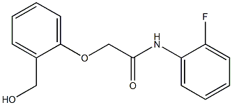 N-(2-fluorophenyl)-2-[2-(hydroxymethyl)phenoxy]acetamide Structure