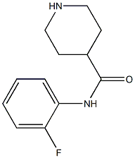 N-(2-fluorophenyl)piperidine-4-carboxamide Struktur