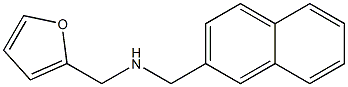 N-(2-furylmethyl)-N-(2-naphthylmethyl)amine 化学構造式