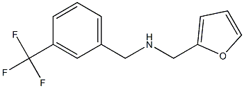 N-(2-furylmethyl)-N-[3-(trifluoromethyl)benzyl]amine,,结构式