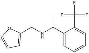 N-(2-furylmethyl)-N-{1-[2-(trifluoromethyl)phenyl]ethyl}amine 结构式