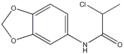 N-(2H-1,3-benzodioxol-5-yl)-2-chloropropanamide Structure