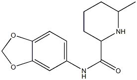 N-(2H-1,3-benzodioxol-5-yl)-6-methylpiperidine-2-carboxamide,,结构式