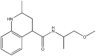 N-(2-methoxy-1-methylethyl)-2-methyl-1,2,3,4-tetrahydroquinoline-4-carboxamide,,结构式
