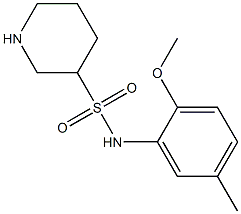 N-(2-methoxy-5-methylphenyl)piperidine-3-sulfonamide Structure