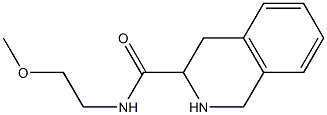 N-(2-methoxyethyl)-1,2,3,4-tetrahydroisoquinoline-3-carboxamide,,结构式