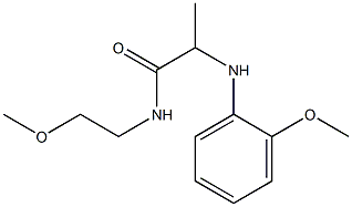 N-(2-methoxyethyl)-2-[(2-methoxyphenyl)amino]propanamide|