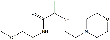 N-(2-methoxyethyl)-2-{[2-(morpholin-4-yl)ethyl]amino}propanamide,,结构式