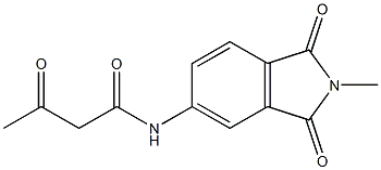 N-(2-methyl-1,3-dioxo-2,3-dihydro-1H-isoindol-5-yl)-3-oxobutanamide,,结构式