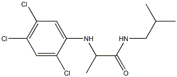 N-(2-methylpropyl)-2-[(2,4,5-trichlorophenyl)amino]propanamide Structure