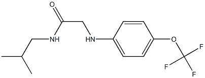 N-(2-methylpropyl)-2-{[4-(trifluoromethoxy)phenyl]amino}acetamide Struktur