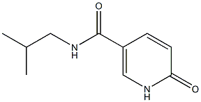 N-(2-methylpropyl)-6-oxo-1,6-dihydropyridine-3-carboxamide,,结构式