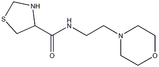 N-(2-morpholin-4-ylethyl)-1,3-thiazolidine-4-carboxamide,,结构式