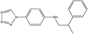 N-(2-phenylpropyl)-4-(1H-1,2,3,4-tetrazol-1-yl)aniline Structure