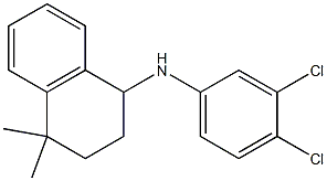 N-(3,4-dichlorophenyl)-4,4-dimethyl-1,2,3,4-tetrahydronaphthalen-1-amine,,结构式