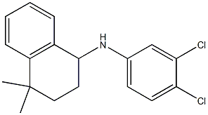 N-(3,4-dichlorophenyl)-4,4-dimethyl-1,2,3,4-tetrahydronaphthalen-1-amine Structure