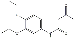 N-(3,4-diethoxyphenyl)-3-oxobutanamide,,结构式