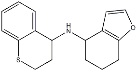 N-(3,4-dihydro-2H-1-benzothiopyran-4-yl)-4,5,6,7-tetrahydro-1-benzofuran-4-amine Struktur