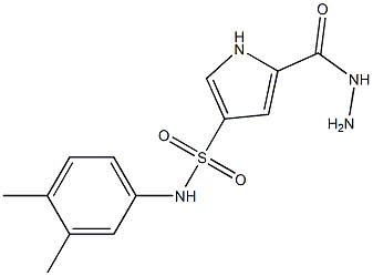  N-(3,4-dimethylphenyl)-5-(hydrazinocarbonyl)-1H-pyrrole-3-sulfonamide